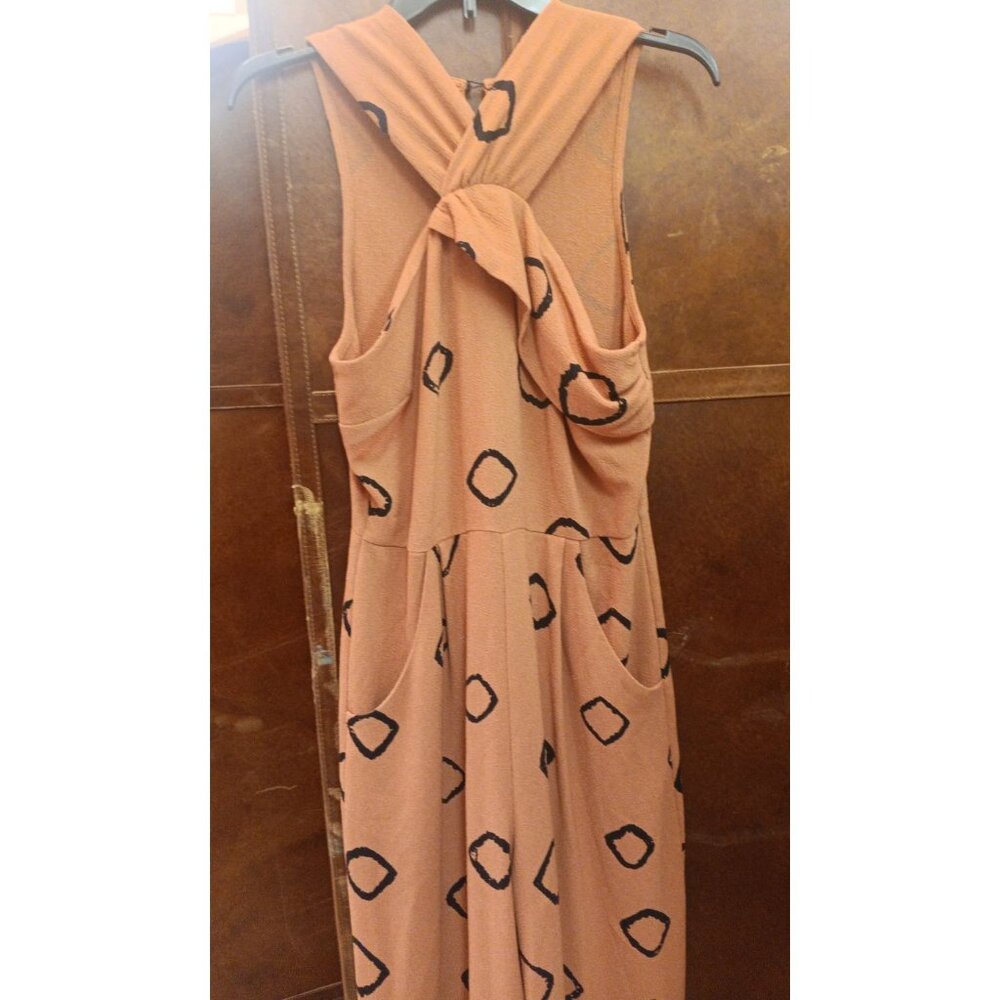 Anthropologie Eva Franco Wide Leg Faith Jumpsuit with Brown Dot NWT - Picture 5 of 6